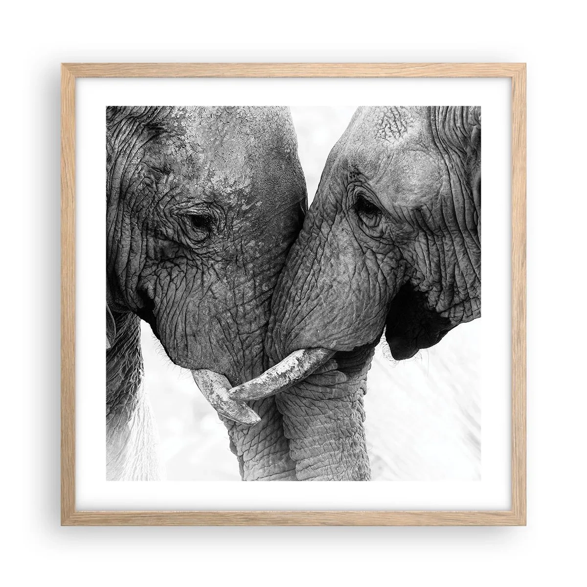 Póster en marco roble claro - Una confesión sincera - 50x50 cm
