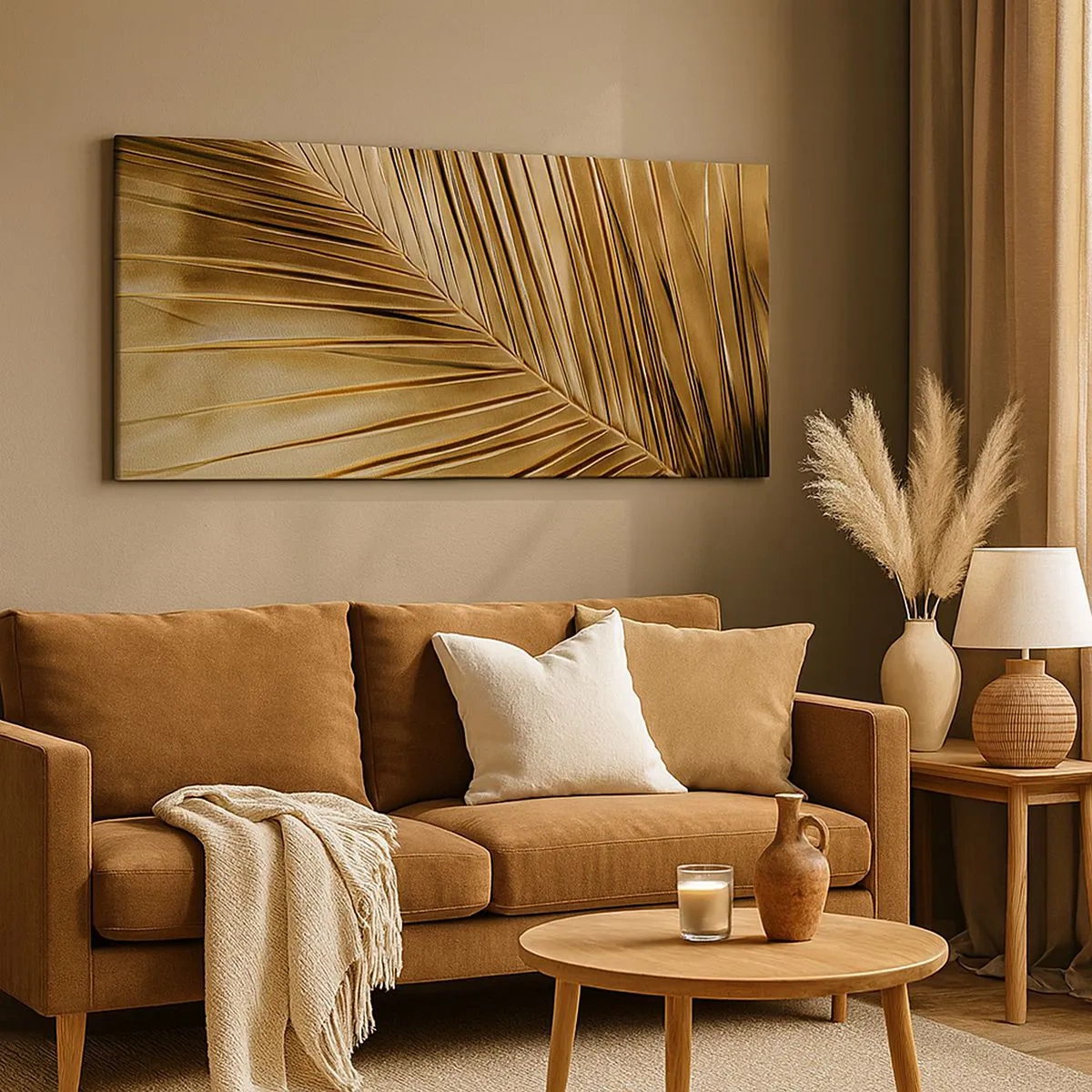 Cuadro sobre lienzo - Impresión de Imagen - Una columnata natural - 100x40 cm