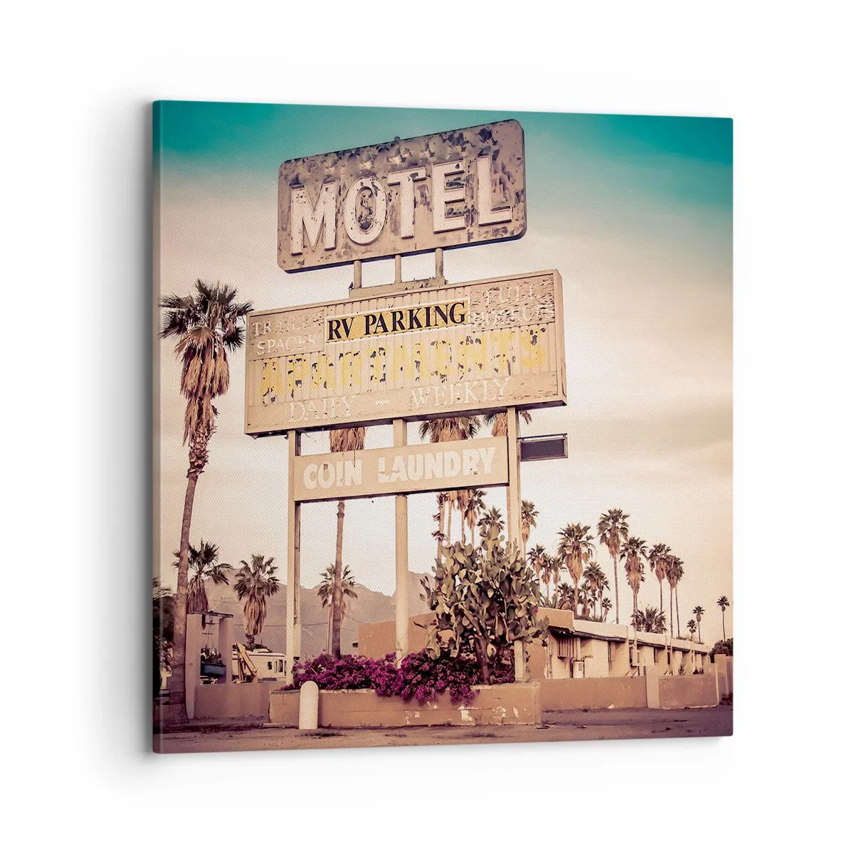 Cuadro sobre lienzo - Impresión de Imagen - El tiempo se detuvo - 70x70 cm