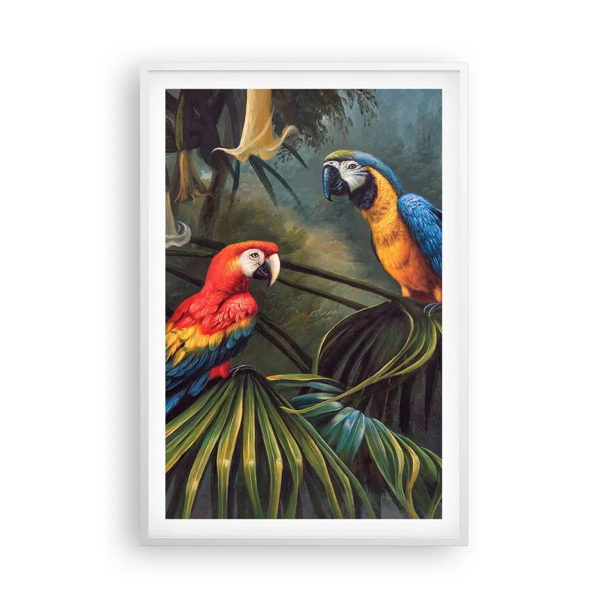 Póster en marco blanco - Romanticismo en los trópicos - 61x91 cm