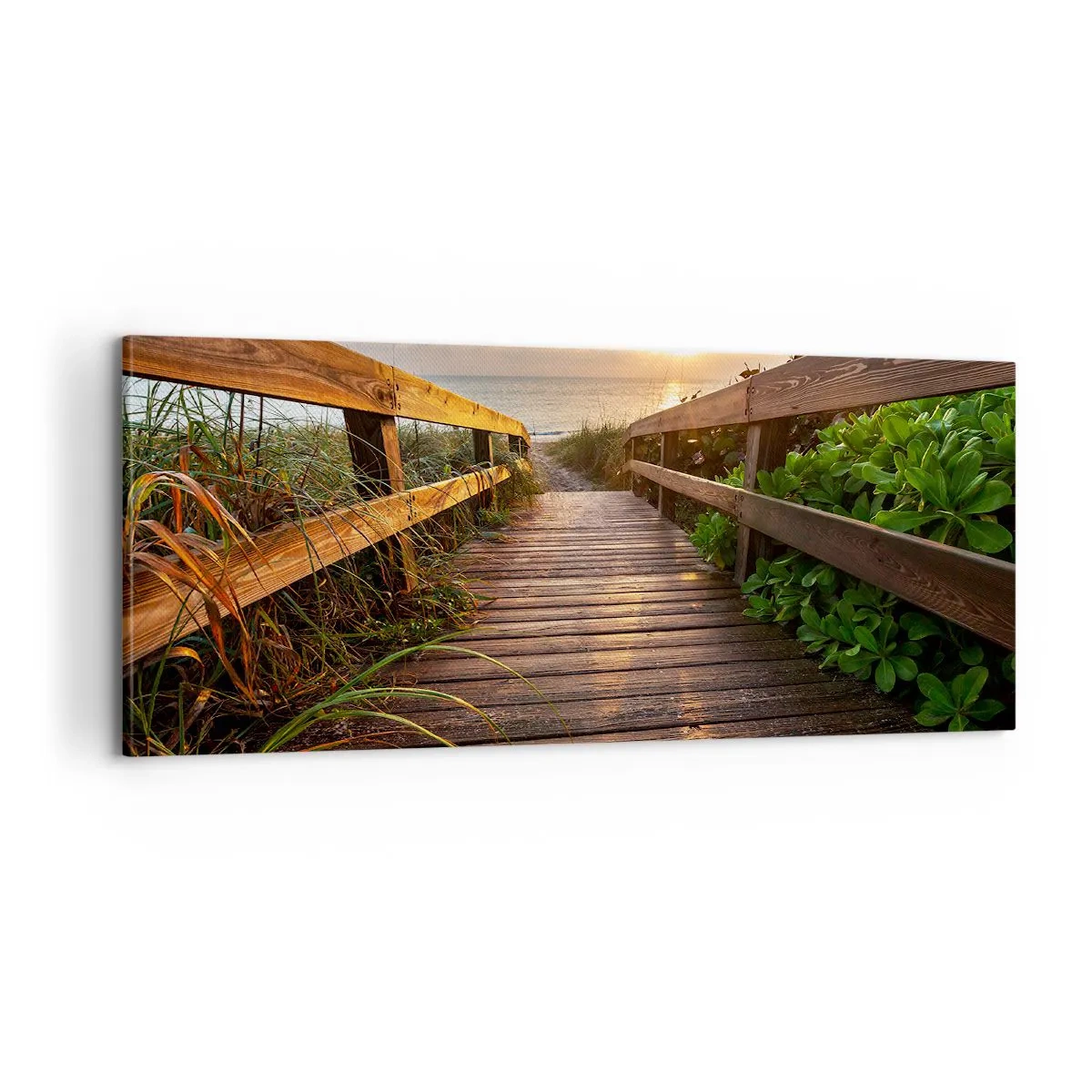 Cuadro sobre lienzo - Impresión de Imagen - Y directamente a la orilla - 100x40 cm