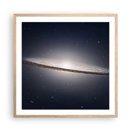 Póster en marco roble claro - Érase una vez en una galaxia muy, muy lejana.... - 60x60 cm