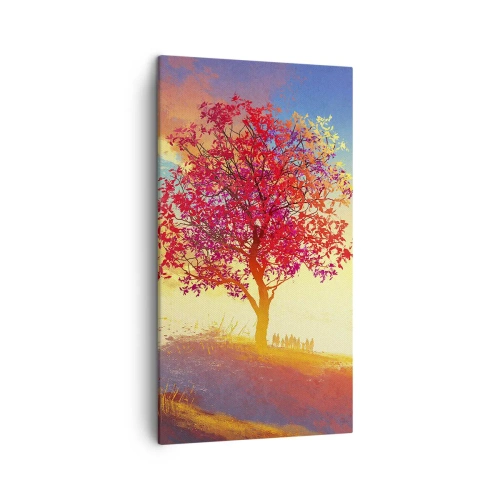 Cuadro sobre lienzo - Impresión de Imagen - Un peregrino en su destino - 45x80 cm