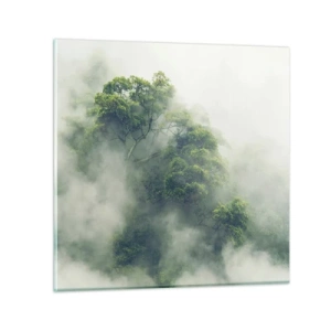 Cuadro sobre vidrio - Impresiones sobre Vidrio - Envuelto en niebla - 30x30 cm