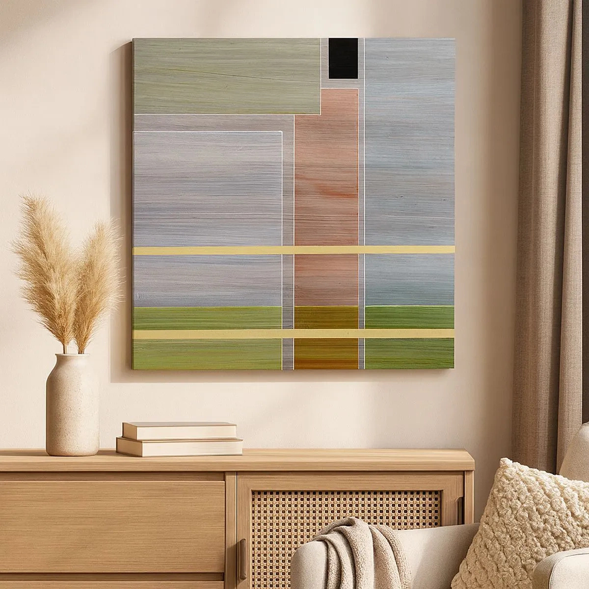 Cuadro sobre lienzo - Impresión de Imagen - Recto y tranquilo - 30x30 cm