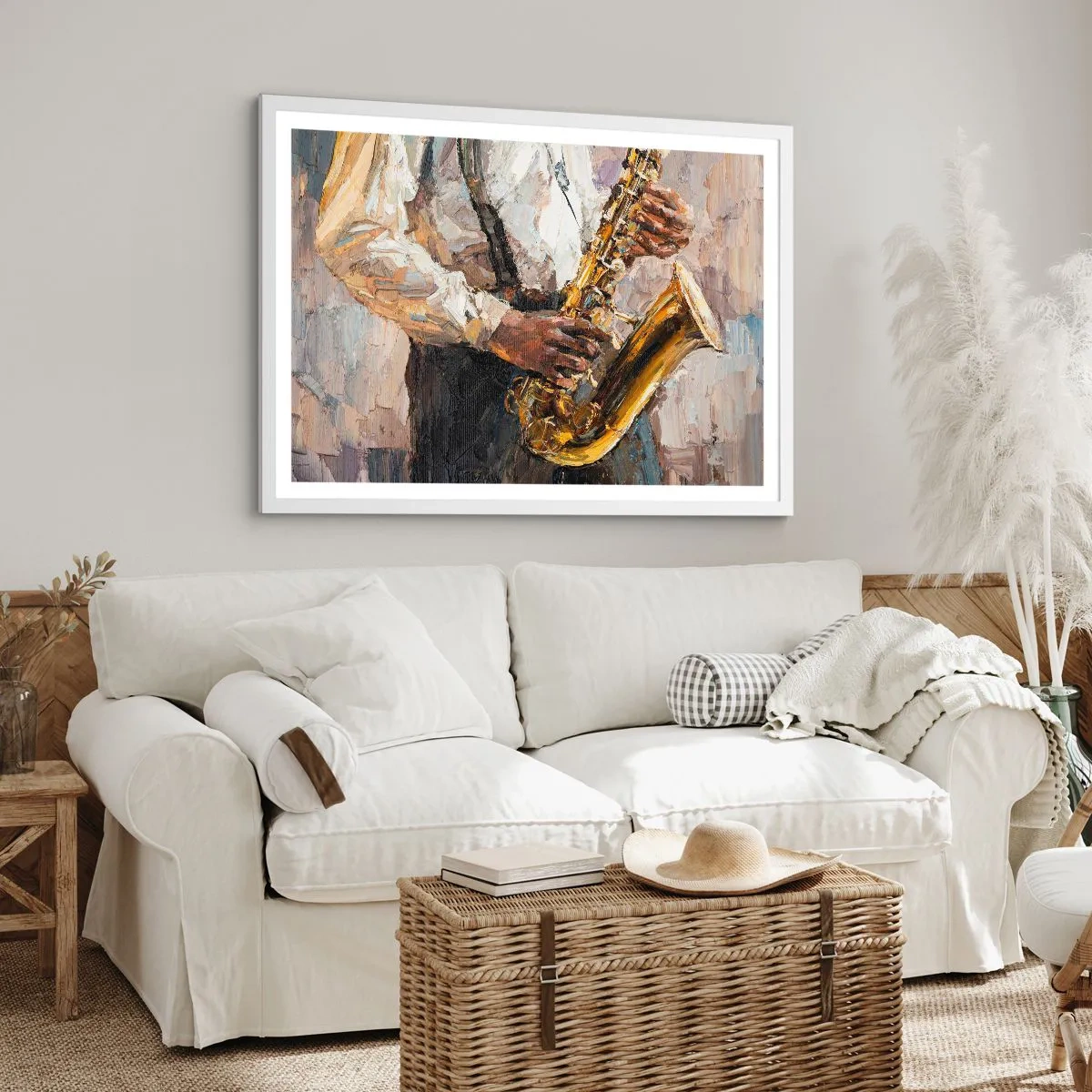 Póster en marco blanco - Llegó el momento del solo - 50x40 cm