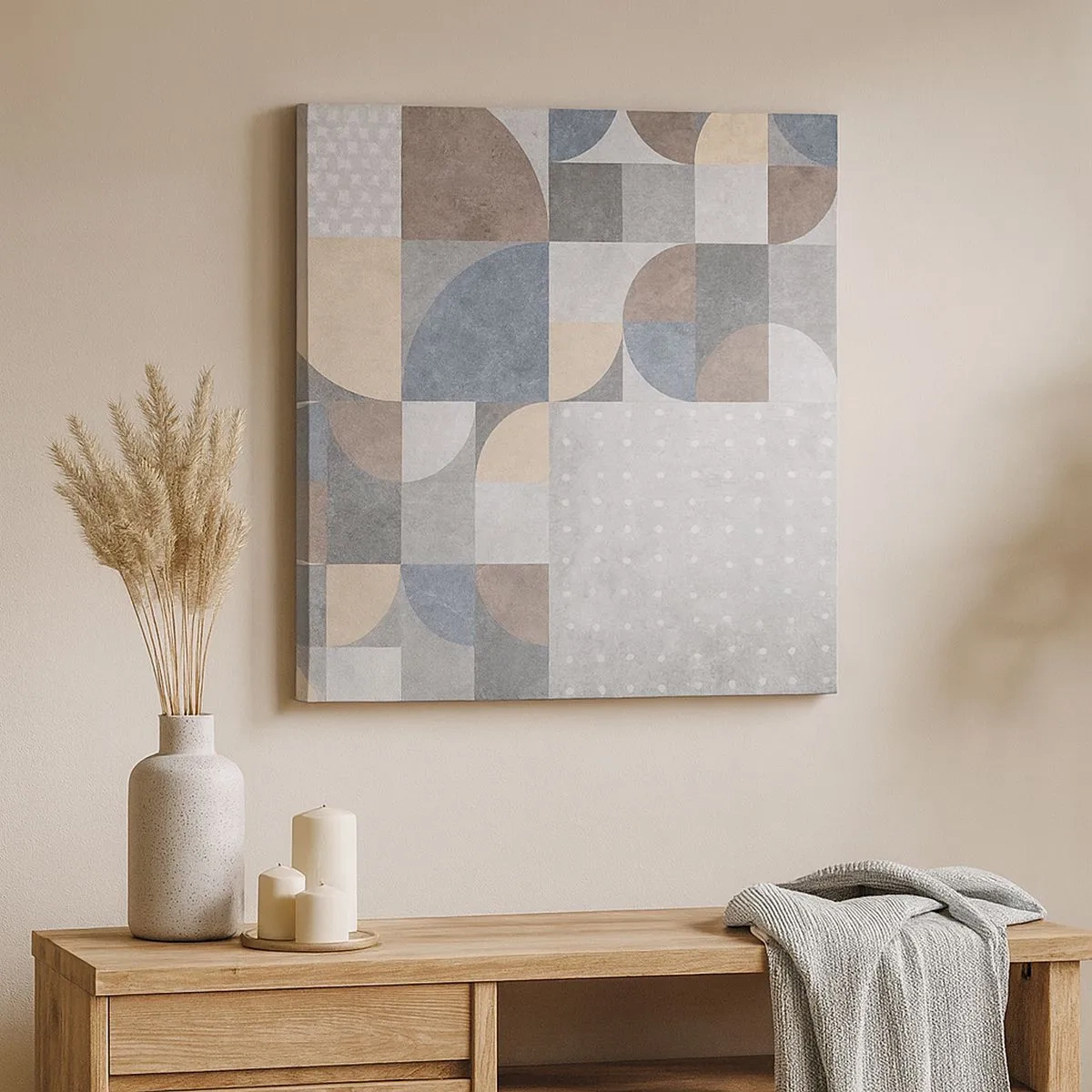 Cuadro sobre lienzo - Impresión de Imagen - Fantasía cerámica - 30x30 cm