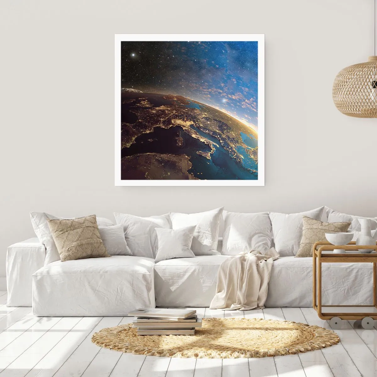 Póster - Mirémonos a nosotros mismos desde la distancia - 30x30 cm