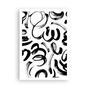 Póster - Negro sobre blanco - 70x100 cm