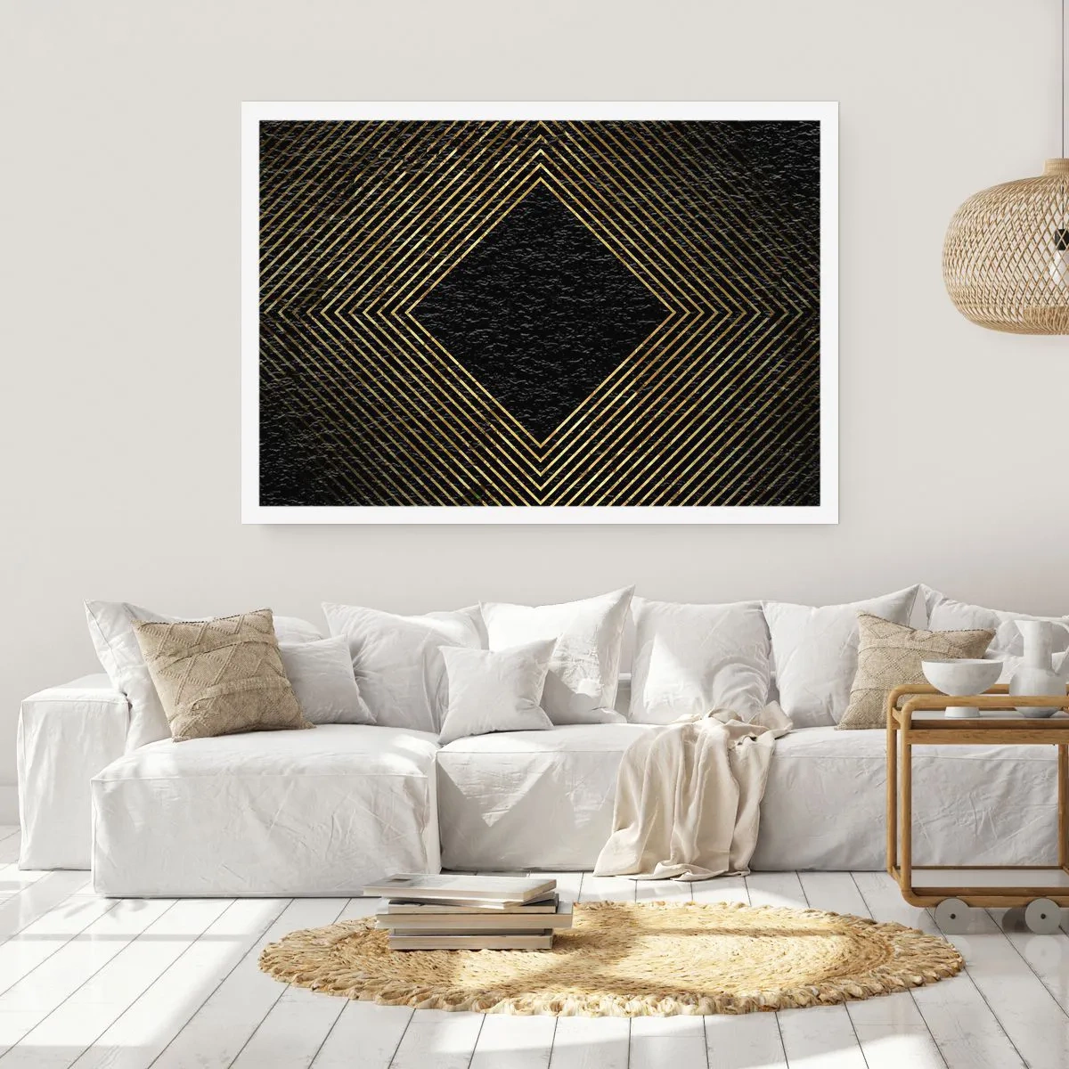 Póster - Geometría al estilo glamour - 91x61 cm