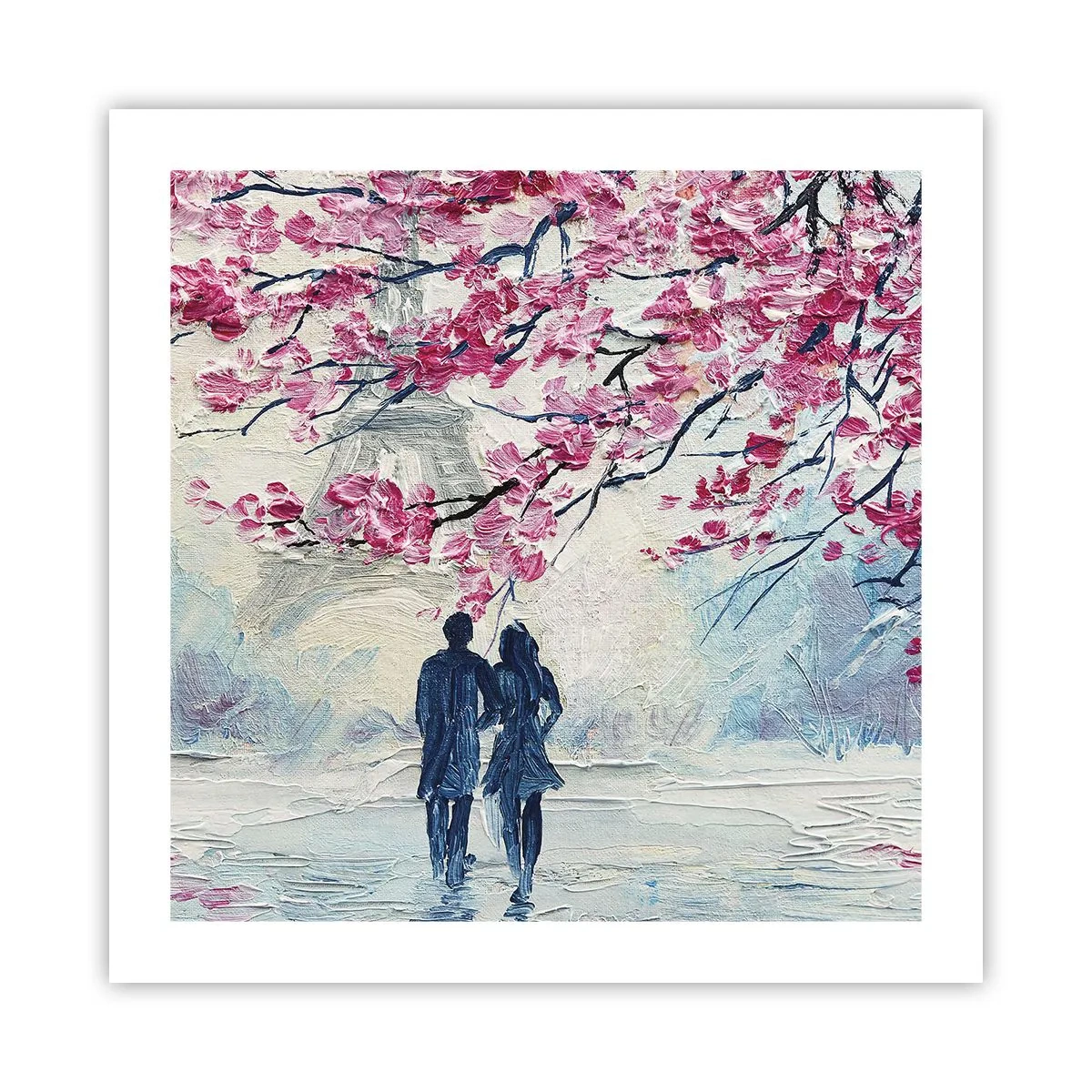 Póster - Un paseo romántico - 50x50 cm
