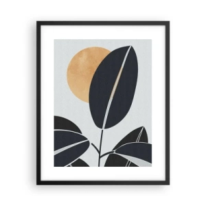 Póster en marco negro - Un día de verano caluroso - 40x50 cm