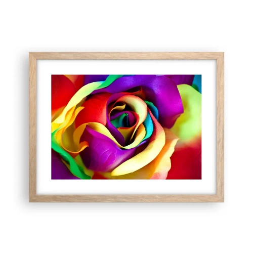 Póster en marco roble claro - Es imposible - 40x30 cm