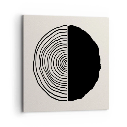 Cuadro sobre lienzo - Impresión de Imagen - Mitad y mitad - 70x70 cm