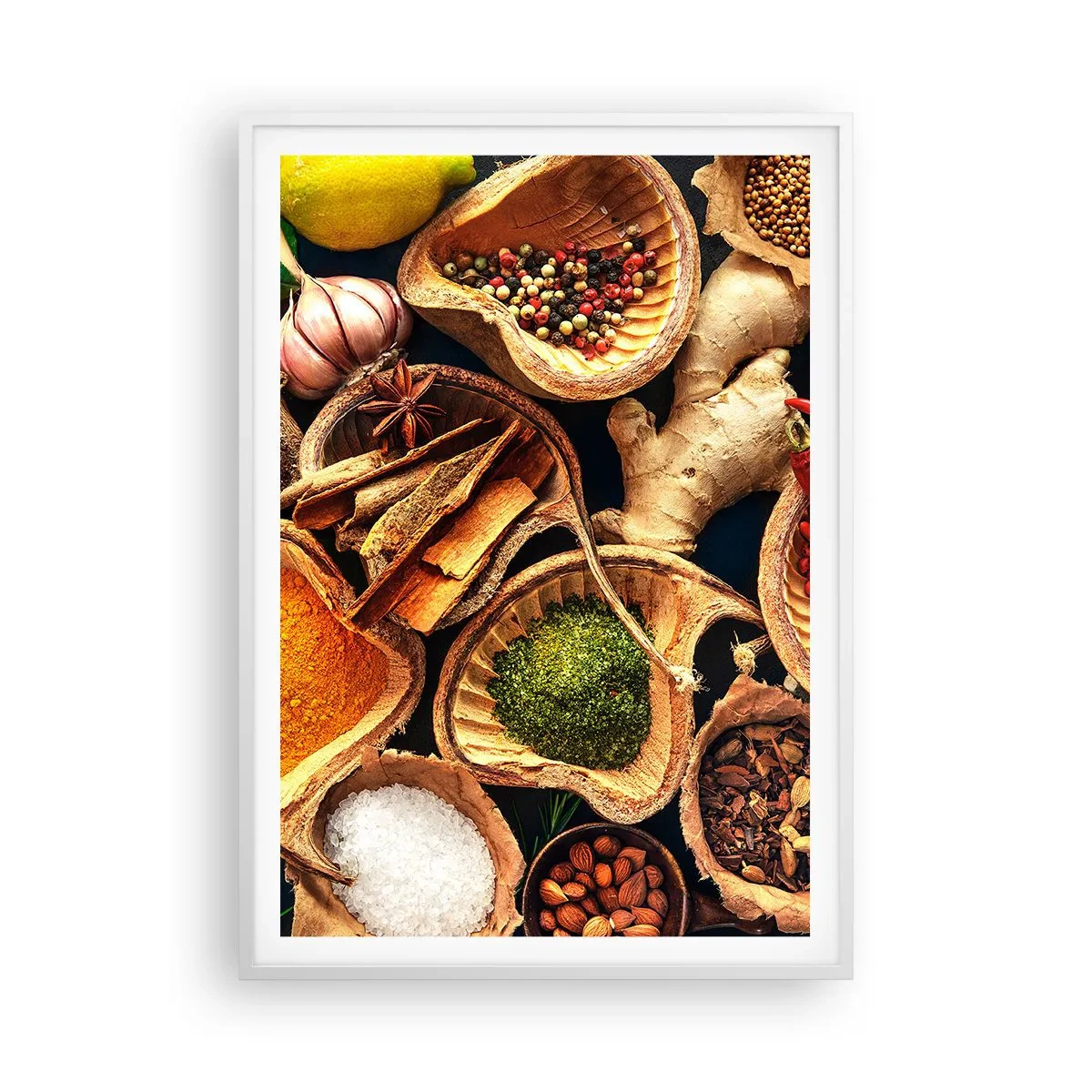 Póster en marco blanco - Toma lo que quieras - 70x100 cm