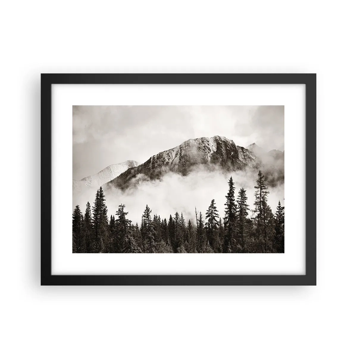 Póster en marco negro - Gobernante de granito - 40x30 cm