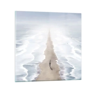 Cuadro sobre vidrio - Impresiones sobre Vidrio - Un futuro brillante - 50x50 cm