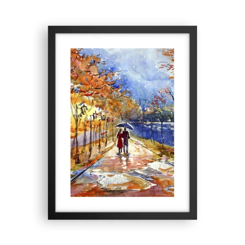 Póster en marco negro - Juntos hasta el límite del tiempo - 30x40 cm