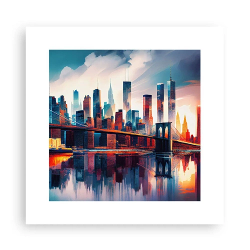 Póster - Nueva York siempre luce - 30x30 cm
