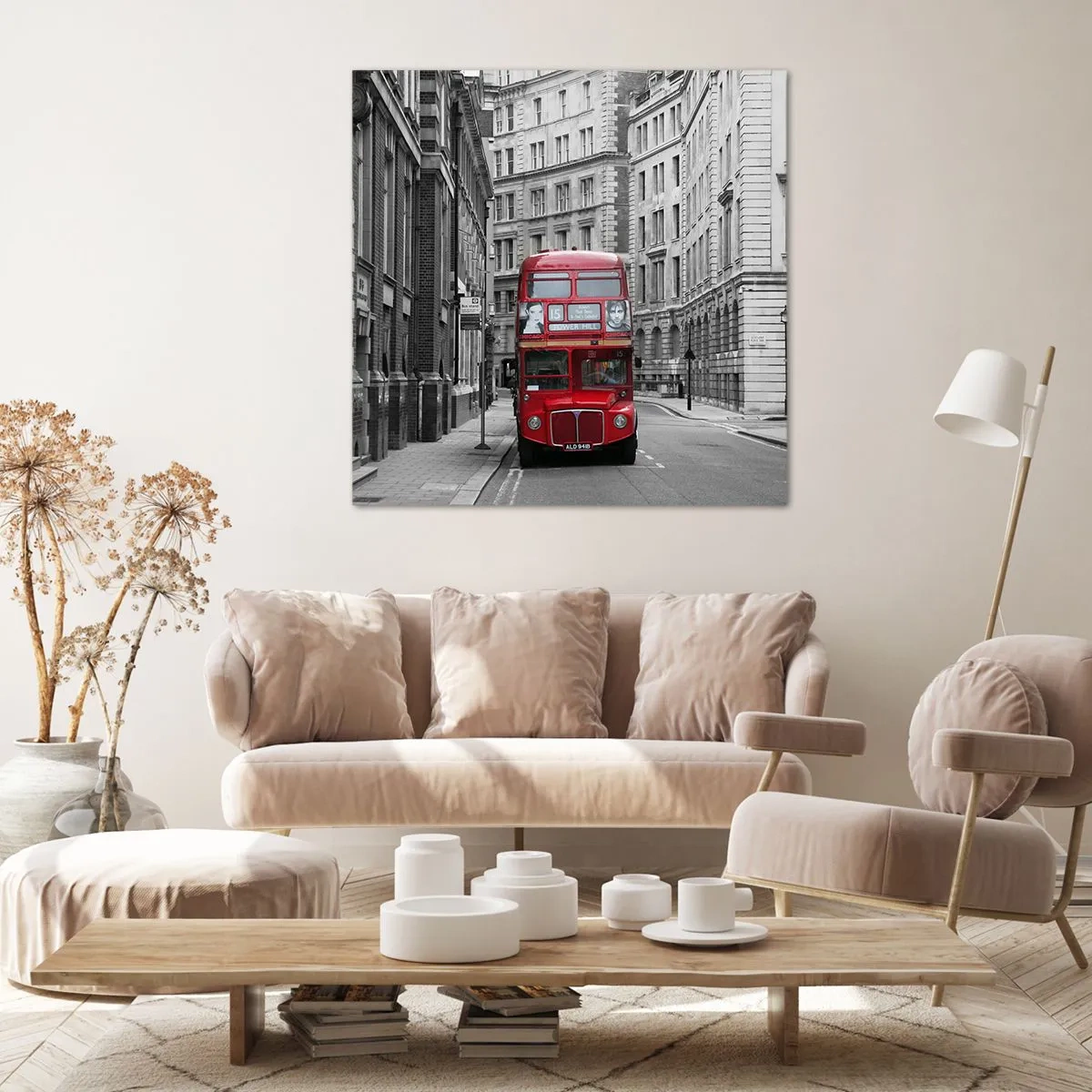 Cuadro sobre lienzo - Impresión de Imagen - La vida cotidiana no tiene por qué ser gris - 40x40 cm