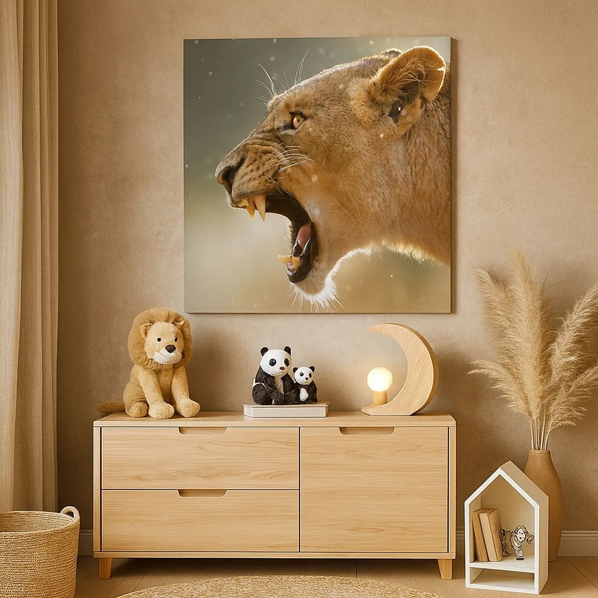 Cuadro sobre lienzo - Impresión de Imagen - Silencio, es mi turno de palabra - 30x30 cm