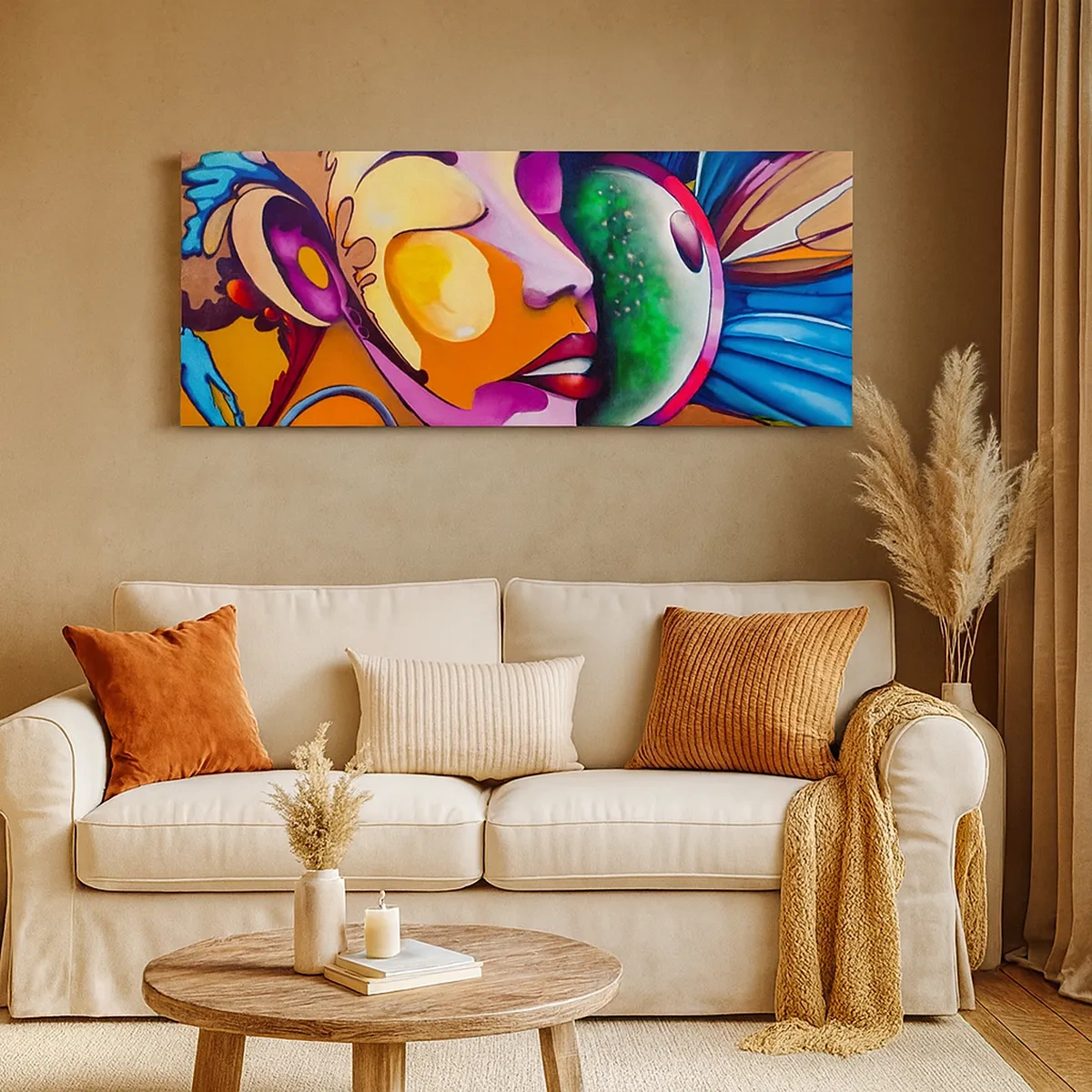 Cuadro sobre lienzo - Impresión de Imagen - Toque de color - 30x30 cm