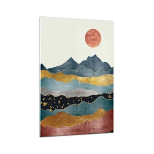 Cuadro sobre vidrio - Impresiones sobre Vidrio - Sección transversal del mundo - 70x100 cm