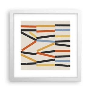 Póster en marco blanco - Composición horizontal - 30x30 cm