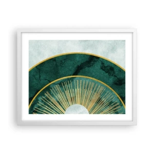 Póster en marco blanco - Un sistema solar diferente - 50x40 cm