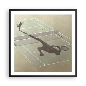 Póster en marco negro - Véncete a ti mismo - 60x60 cm