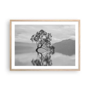 Póster en marco roble claro - Existe tal lugar en el mundo - 70x50 cm