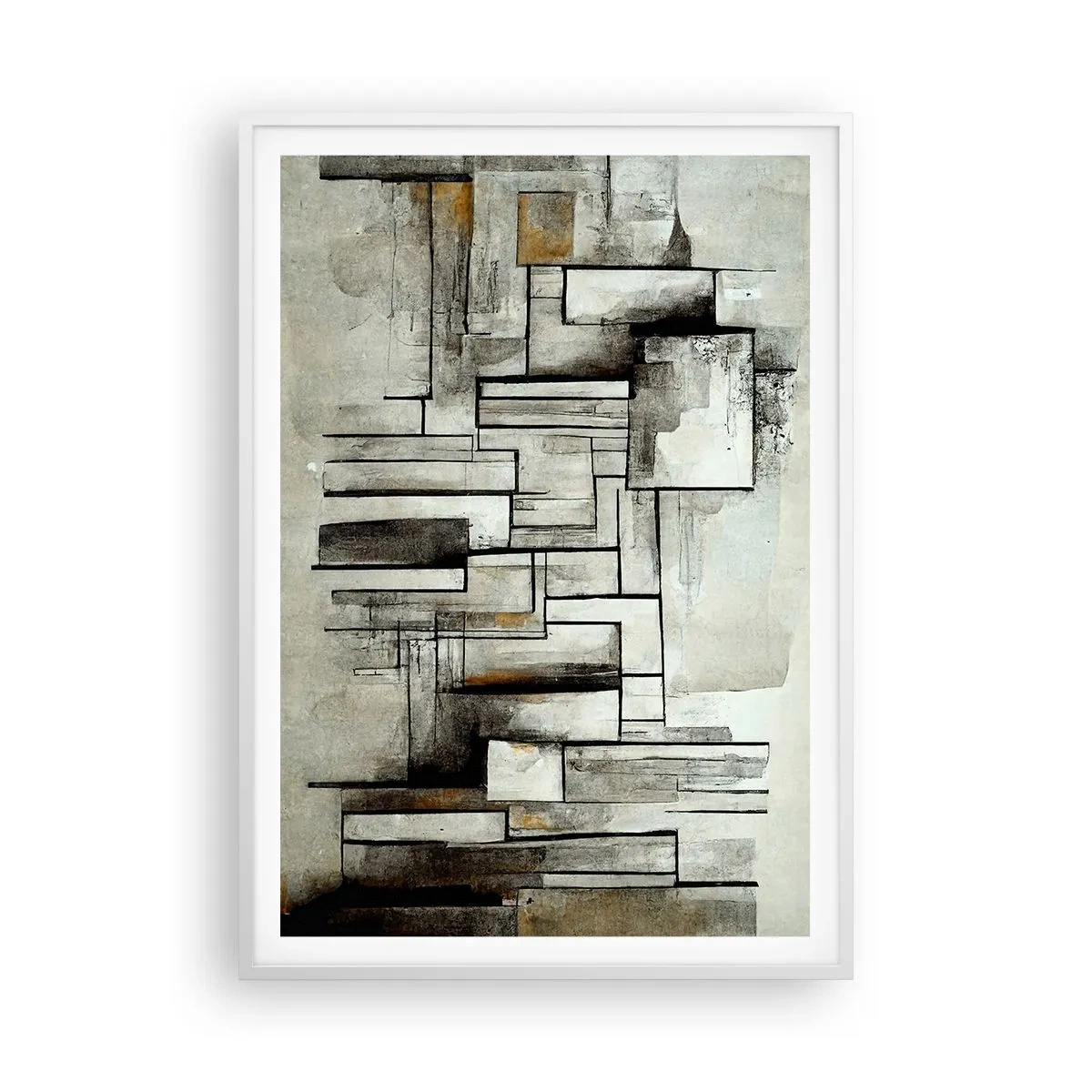 Póster en marco blanco - El poder de la sencillez - 70x100 cm