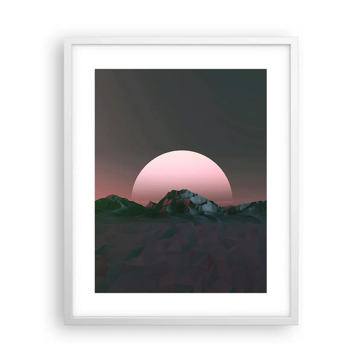 Póster en marco blanco - En una galaxia muy muy lejana - 40x50 cm