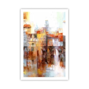 Póster - Puente y ciudad - 61x91 cm