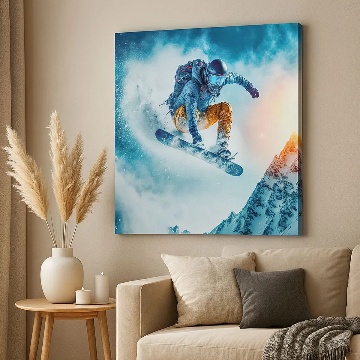 Cuadro sobre lienzo - Impresión de Imagen - Emociones extremas - 30x30 cm