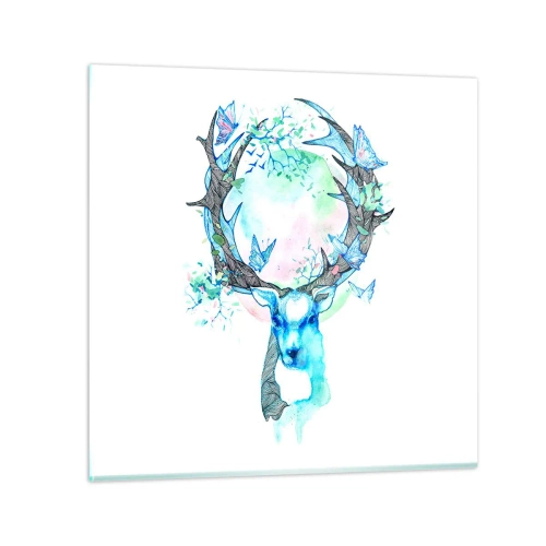 Cuadro sobre vidrio - Impresiones sobre Vidrio - La fuerza y la dulzura de la naturaleza - 60x60 cm