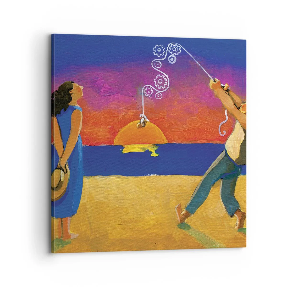 Cuadro sobre lienzo - Impresión de Imagen - Mucho más que una estrella del cielo - 70x70 cm