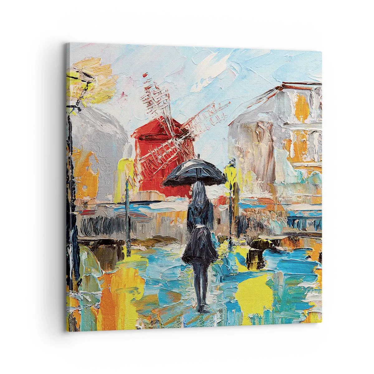 Cuadro sobre lienzo - Impresión de Imagen - Leyendas parisinas - 60x60 cm