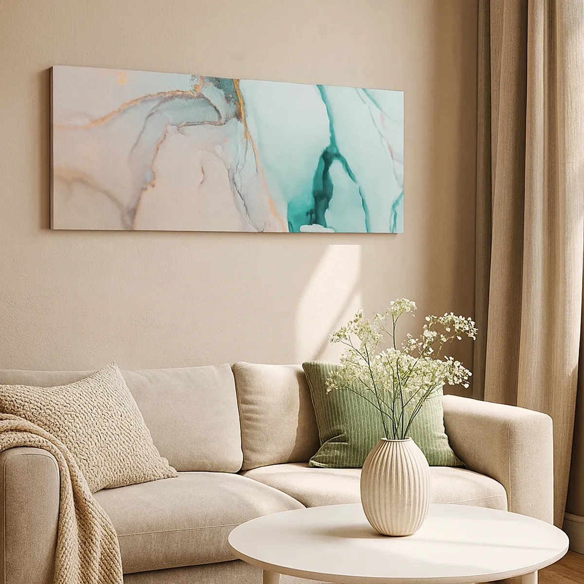 Cuadro sobre lienzo - Impresión de Imagen - Danza de formas y colores - 30x30 cm