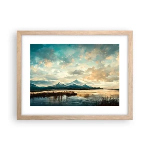 Póster en marco roble claro - Bajo la protección del cielo - 40x30 cm