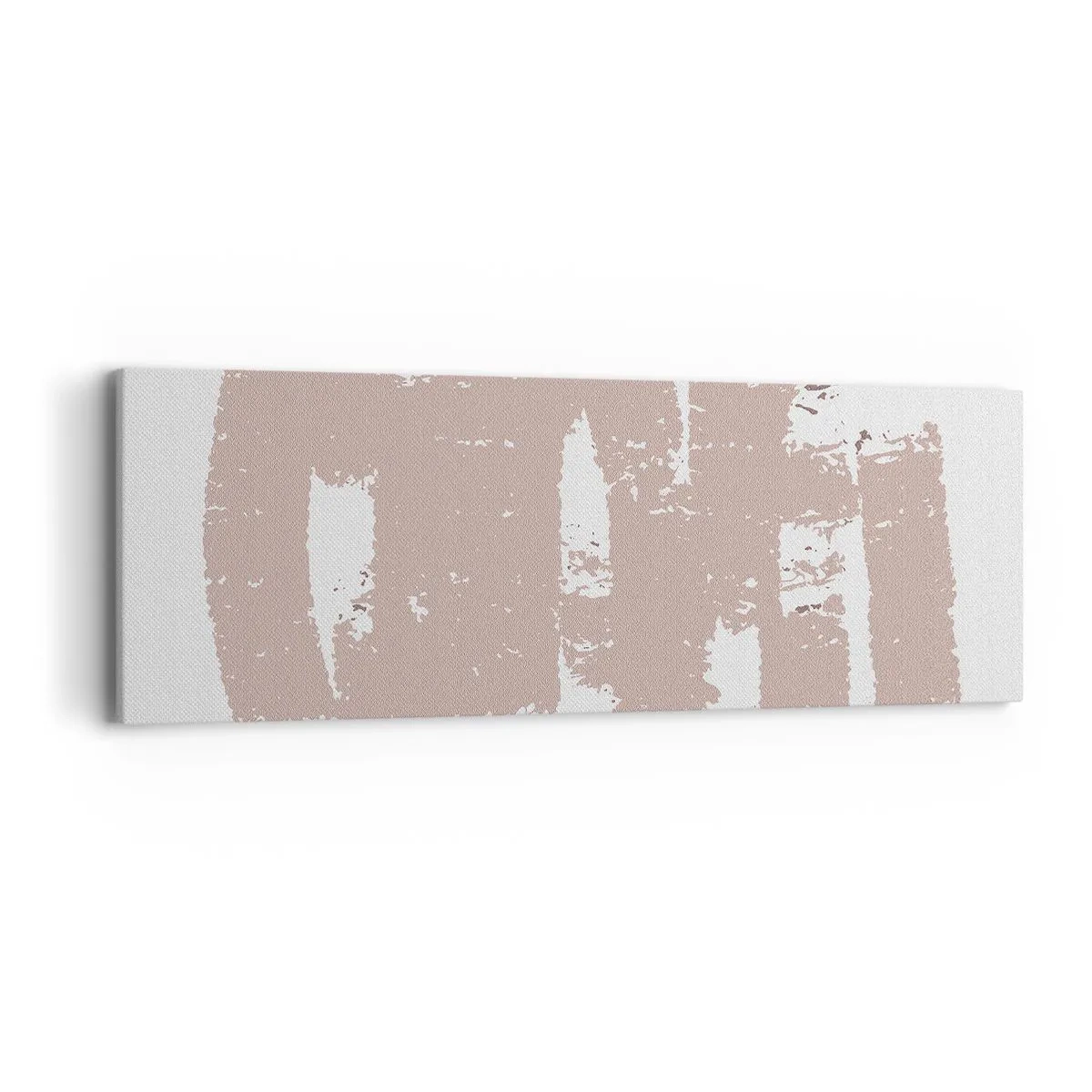Cuadro sobre lienzo - Impresión de Imagen - Abstracción en rosa suave - 90x30 cm