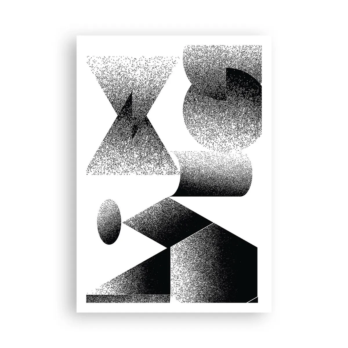 Póster - Ángulos y óvalos - 70x100 cm