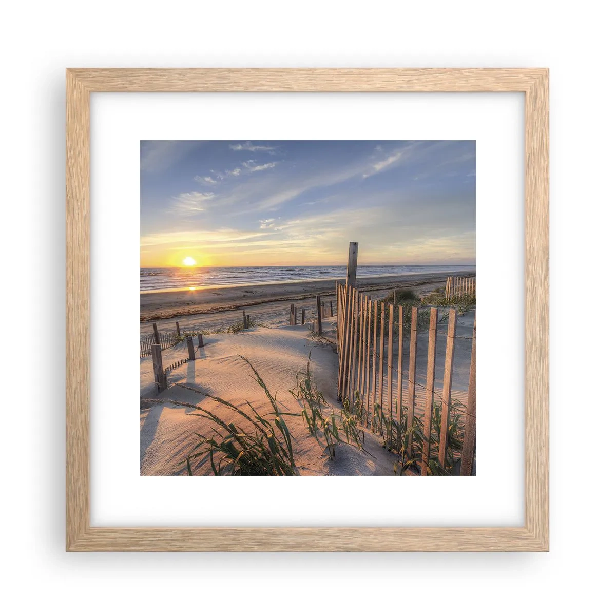 Póster en marco roble claro - El resplandor y la sombra del viento - 30x30 cm