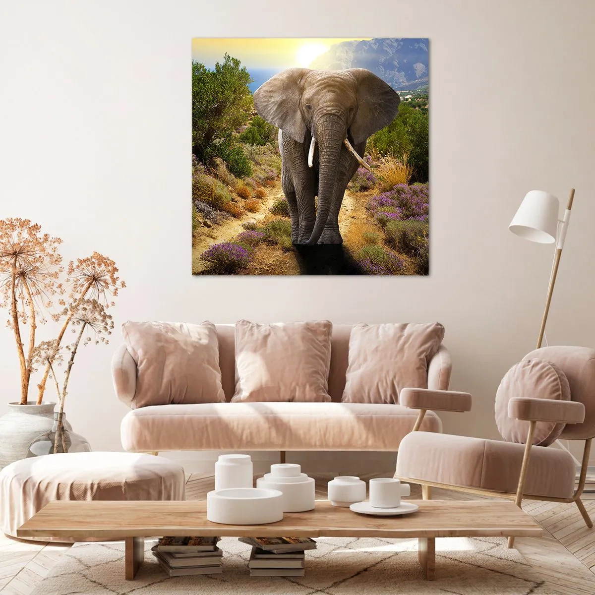 Cuadro sobre lienzo - Impresión de Imagen - Este es el aspecto del Edén - 50x50 cm