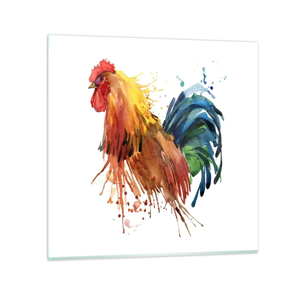 Cuadro sobre vidrio - Impresiones sobre Vidrio - Un manto real, un orgullo real - 30x30 cm