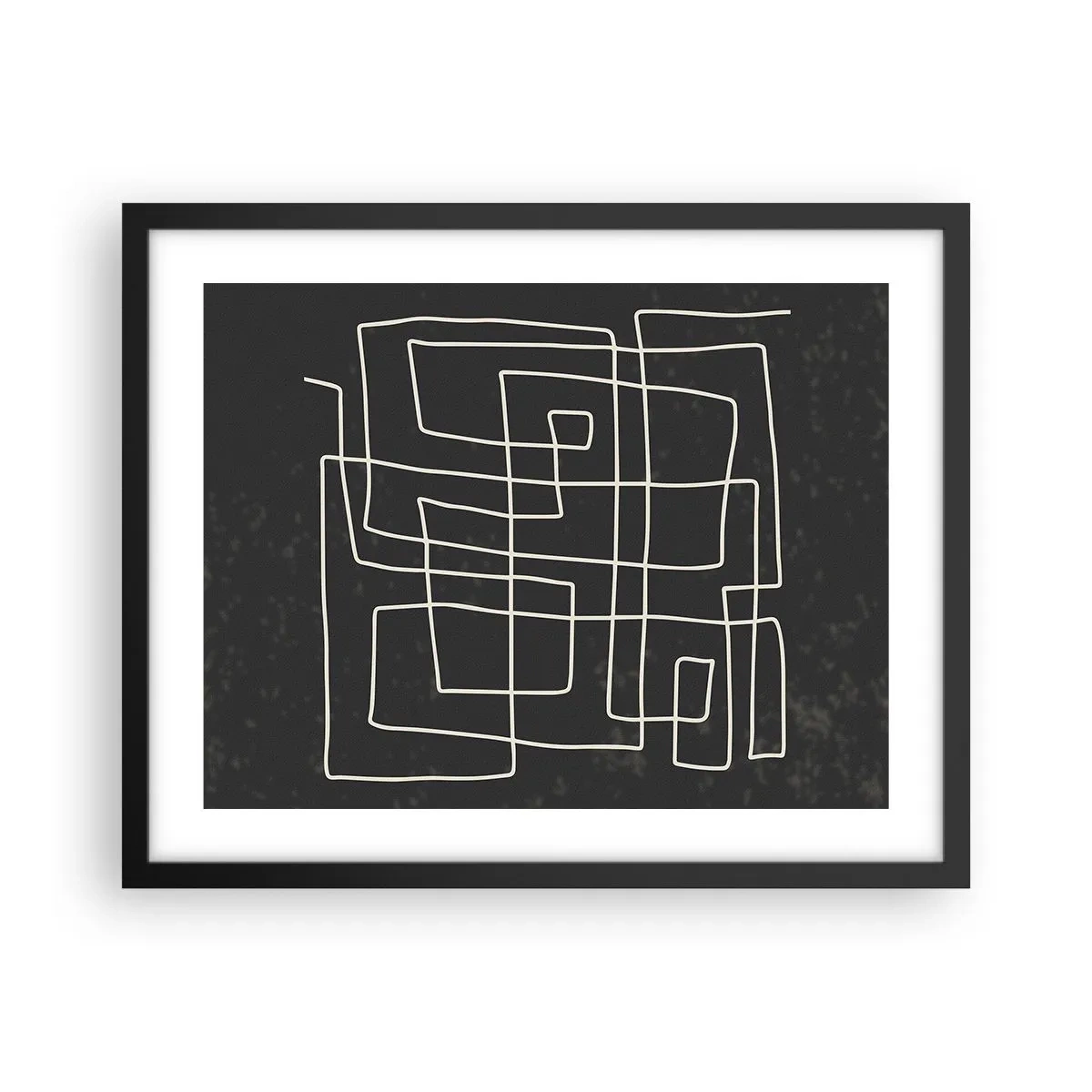 Póster en marco negro - No es tan sencillo - 50x40 cm