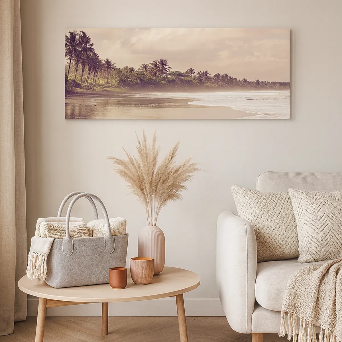 Cuadro sobre lienzo - Impresión de Imagen - La caricia de las olas - 30x30 cm