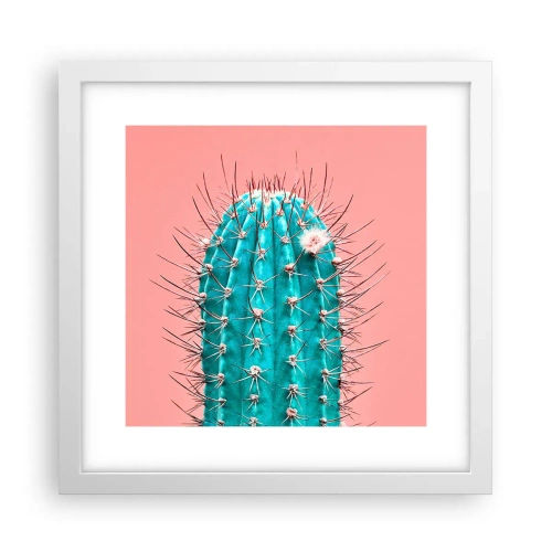 Póster en marco blanco - Se mira, pero no se toca - 30x30 cm