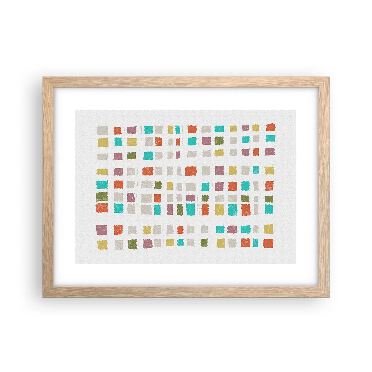 Póster en marco roble claro - Juego desconocido - 40x30 cm