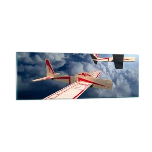 Cuadro sobre vidrio - Impresiones sobre Vidrio - Más alto, más lejos - 90x30 cm